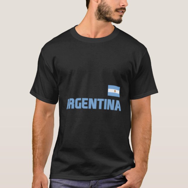 Camiseta Argentina Bandeira Orgulho argentino Internacional (Frente)