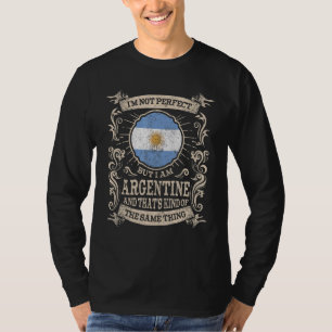 Camiseta Argentina Bandeira Orgulhosa Argentinos Homens e M
