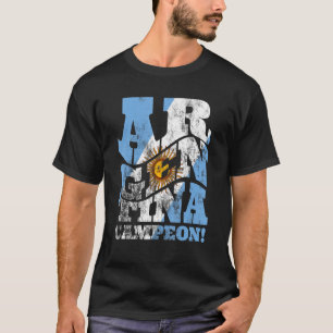 Camiseta Argentina Campeão do Esporte Equipe Fã Futebol A