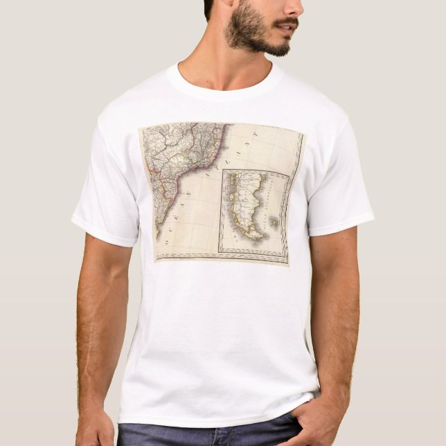 Camiseta Argentina e mapa gravado o Chile (Frente)