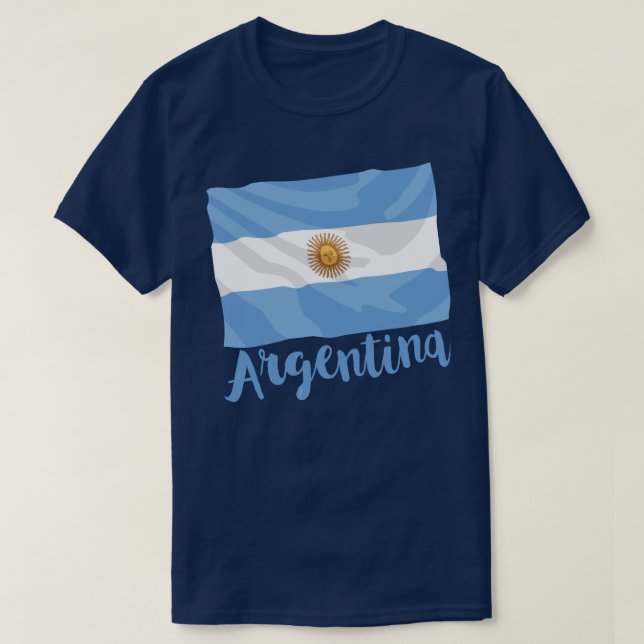 Camiseta Argentina Flag T-Shirt (Frente do Design)