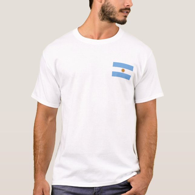 Camiseta Argentina Flag T-Shirt, Patriotic T-Shirts, (Frente)
