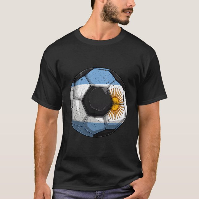 Camiseta Argentina Futebol Argentina Bandeira Argentina S (Frente)