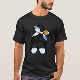 Camiseta Argentina Garota argentina Argentina Orgulhosa F