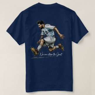 Camiseta Argentina GOAT 10 Esboço de Futebol