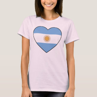 Camiseta Argentina Heart Flag Soccer