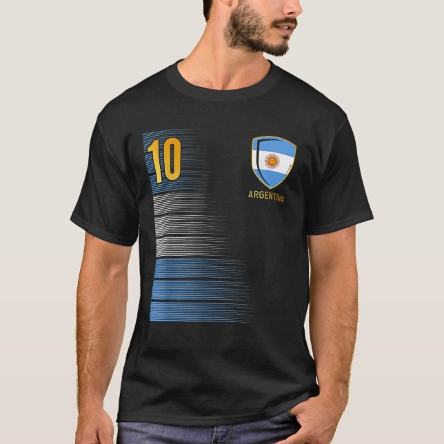 Camiseta Argentina: Jogadores de futebol do Jersey Argentin (Frente)