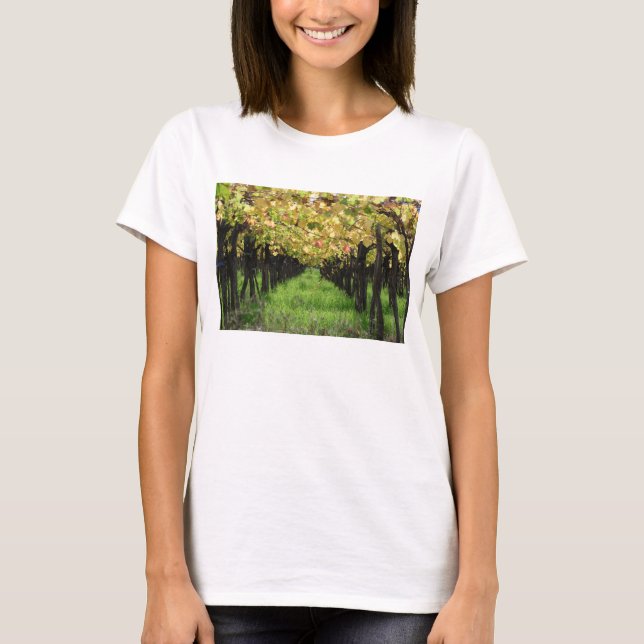 Camiseta Argentina, Mendoza, fileira da uva no vinhedo (Frente)