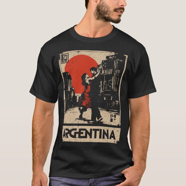 Camiseta Argentina Noir - Tango na Shadows Poster (Frente)