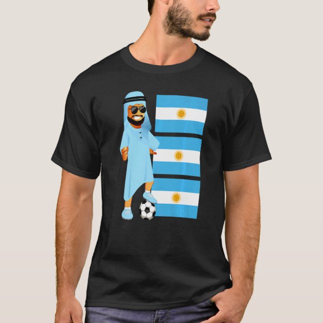Camiseta Argentina Sheik Argentina Flag Soccer (Frente)