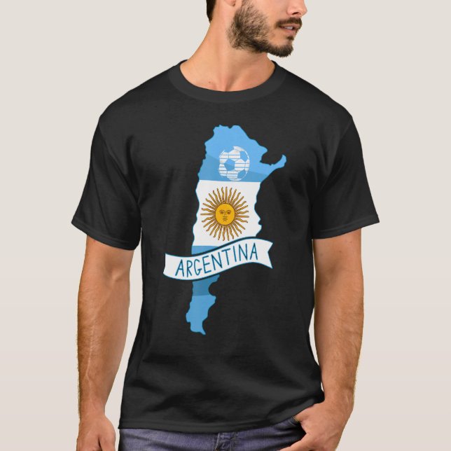 Camiseta Argentina Soccer Team Argentinajersey 2022 Flag Vi (Frente)