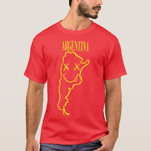 Camiseta Argentina vibrante x olhos rostos soltam seus 9