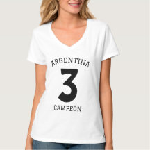 ARGENTINA WIN CAMPEÓN PERSONALIZA T-Shi