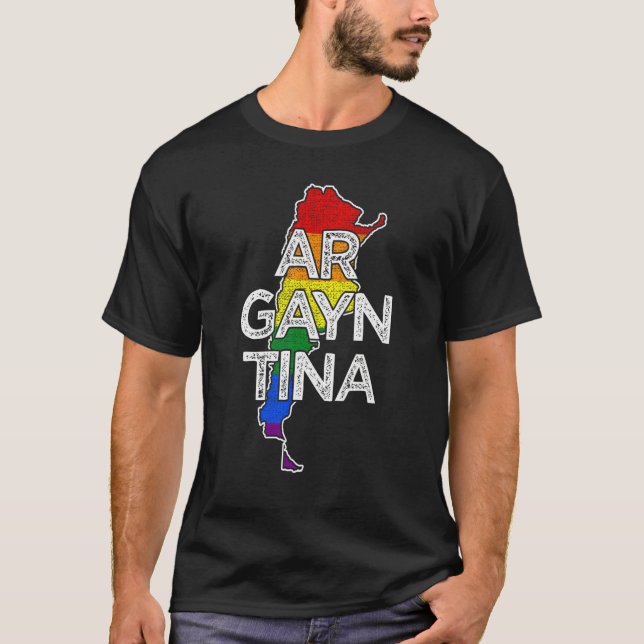Camiseta Argentinian Gay Argayntina Lesbian Queer LGBTQ (Frente)