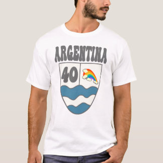 Camiseta Argentinien Ruta 40 Autobahnschild mit Regenbogen