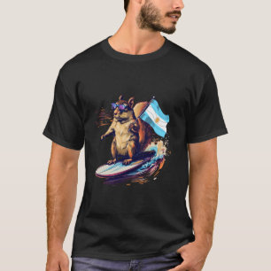 Camiseta Argentino Esquilo Surfando Raízes Argentinas Argen