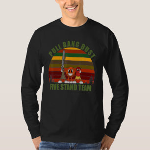 Camiseta Argila de Novidade Divertida Pomba Equipe Puxar Ba