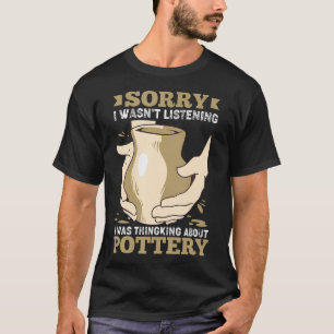 Camiseta Argila para Cerâmica Divertida Escultura de Pote