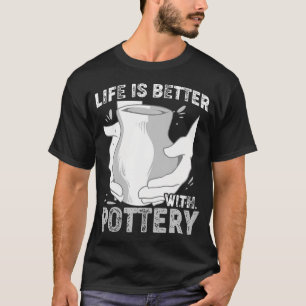 Camiseta Argila para Cerâmica Engraçada Escultura de Pote d