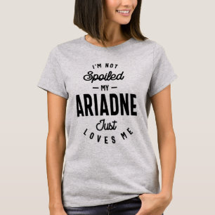 Camiseta Ariadne Personalizado Nome Aniversário Presente