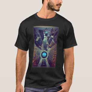 Camiseta Arial com Zoom de Olho de Peixe e Tilt-Shift Telef