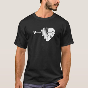 Camiseta Ariégeois Dog Paw Heartbeat Pet Owner Veterinarian