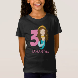 Camiseta Ariel - Nossa Pequena aniversário de 3 anos de Se
