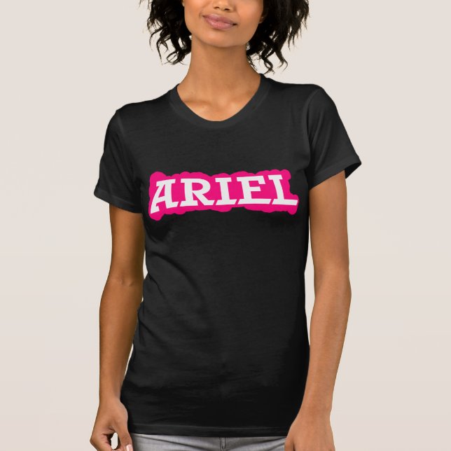Camiseta Ariel - nuvem cor-de-rosa (Frente)