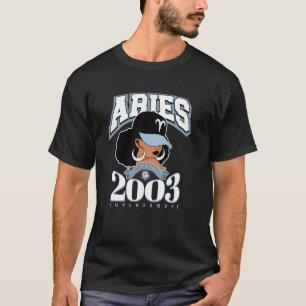 Camiseta Áries 2003 Rainha Melanina Traços do Zodíaco Diva