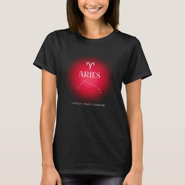 Camiseta Aries aura  dark version (Frente)