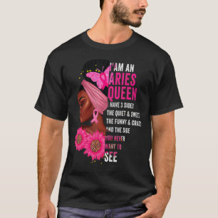 Camiseta Aries Black Queen I Tem 3 Sides April Girl Women