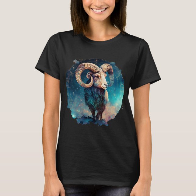 Camiseta Áries - Camisa-T Zodiac (Frente)