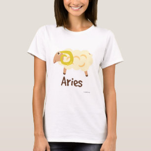 Camiseta Áries Carneiro Fofo Símbolo do Signo Cartoon