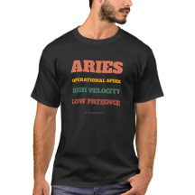 Camiseta Aries Especificações Operacionais Tipogra