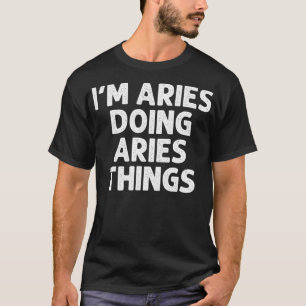 Camiseta ArIES Gift Doing Name Coisas Engraçadas Personaliz