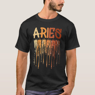 Camiseta Aries Girl Womens Afro Queen Black Zodiac Aniversá