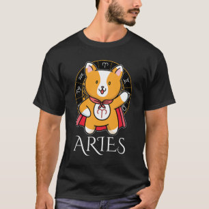Camiseta Áries Homens Preto