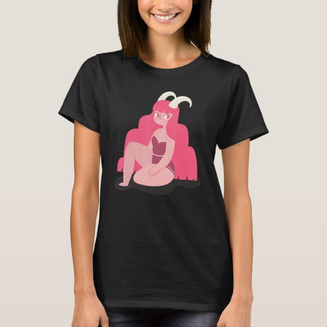 Camiseta Aries Mystic Zodiac Horoscope Astrologia Aniversár (Frente)