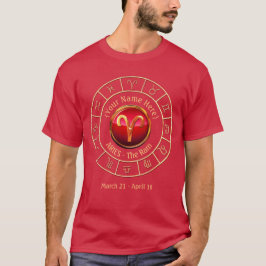 Camiseta Aries - o sinal do zodíaco da ram