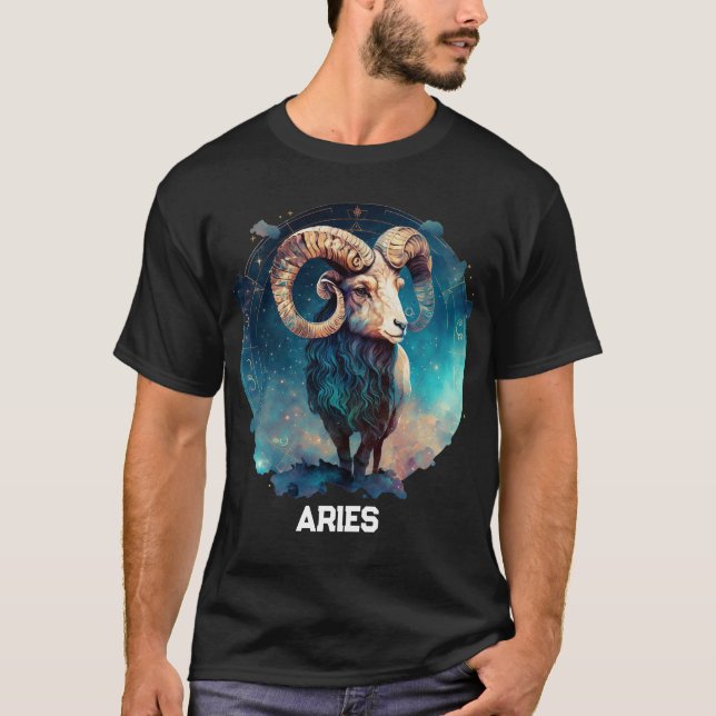 Camiseta Aries Personalizados Astrologia Zodiac Astrologia  (Frente)