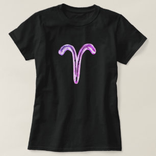 Camiseta Aries Purple Pink - Símbolo Horoscópio Zodiac - As