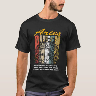 Camiseta Aries Queen Gif sabe mais do que ela diz