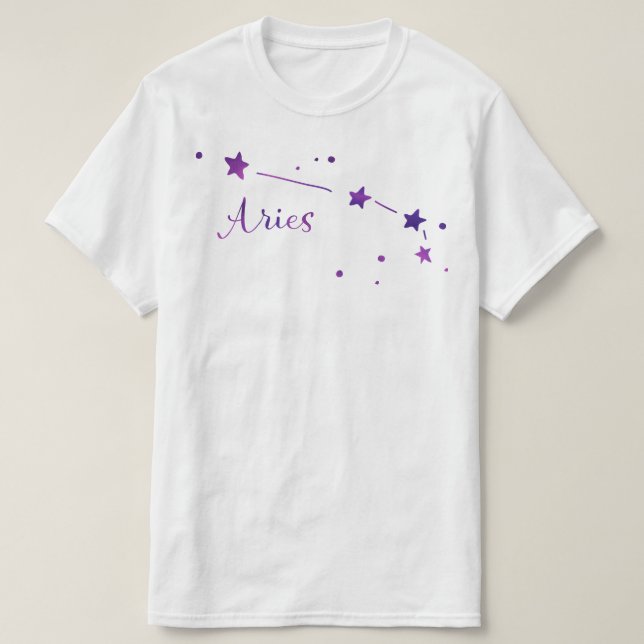 Camiseta Aries Zodiac Constelle (Frente do Design)