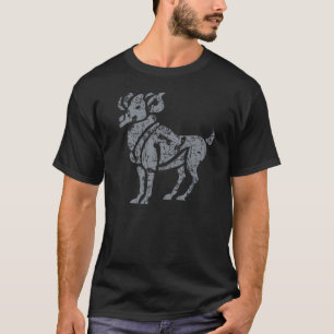 Camiseta Aries Zodiac Sign Grunge 21 de março - 19 de abril