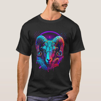Camiseta Aries Zodiac Sign Ram Graphic Astrology Cool Horos