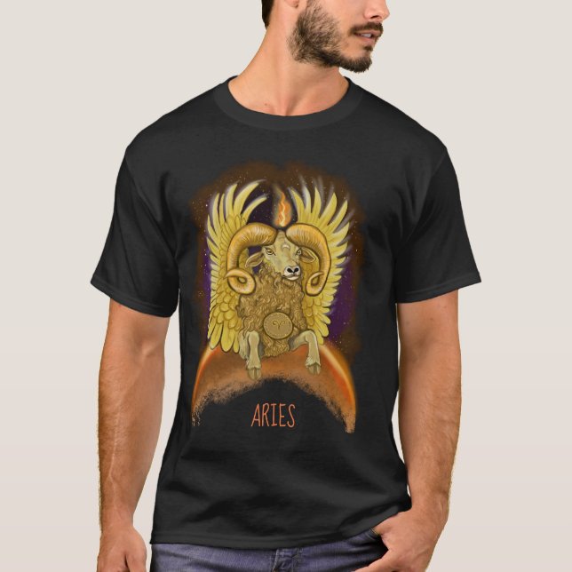 Camiseta Aries Zodiac - Sinal T-Shirt (Frente)