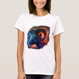 Camiseta Aries Zodiac Star Sign Woman's Basic T-Shirt