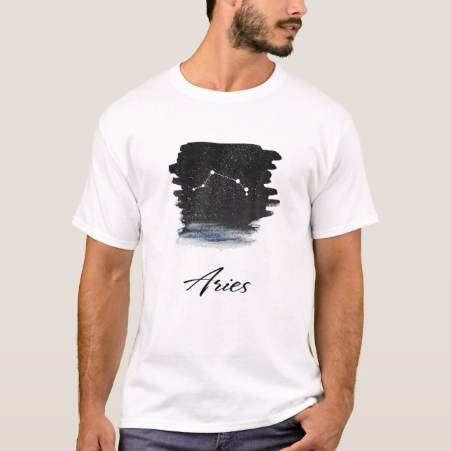 Camiseta Aries Zodiac Star Sinal Constelação E Astrologia (Frente)
