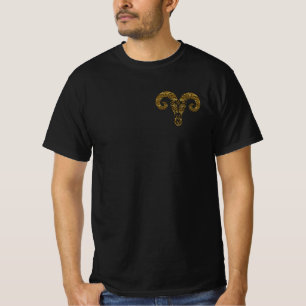 Camiseta Aries Zodiac - Tribal Dourado