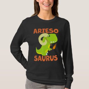 Camiseta Ariesossauro Aries Símbolo Zodíaco Astrologia T Re